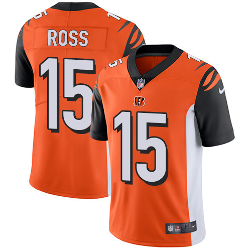 Nike Bengals #15 John Ross Orange Alternate Men's Stitched NFL Vapor Untouchable Limited Jersey